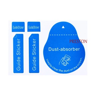 PRESTON Dust Removal Sticker Camera Lens LCD Screens Tempered Glass Screen Cleaner Guide Sticker Cell Phone Dust Absorber