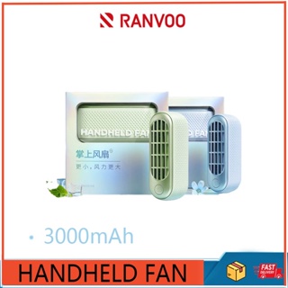 Ranvoo พัดลมมือถือ ขนาดเล็ก แบบพกพา ชาร์จ usb ไร้ใบพัด เสียงเงียบ สําหรับนักเรียน สํานักงาน กลางแจ้ง