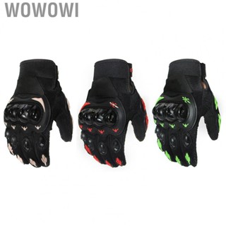 Wowowi Motorcycle  Hard Knuckle Powersports Racing Full Finger  Slip  for Outdoor Sports