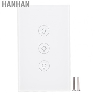 Hanhan Touch Light Switch  US Plug 90‑250V Smart Touch Wall Switch  for Home