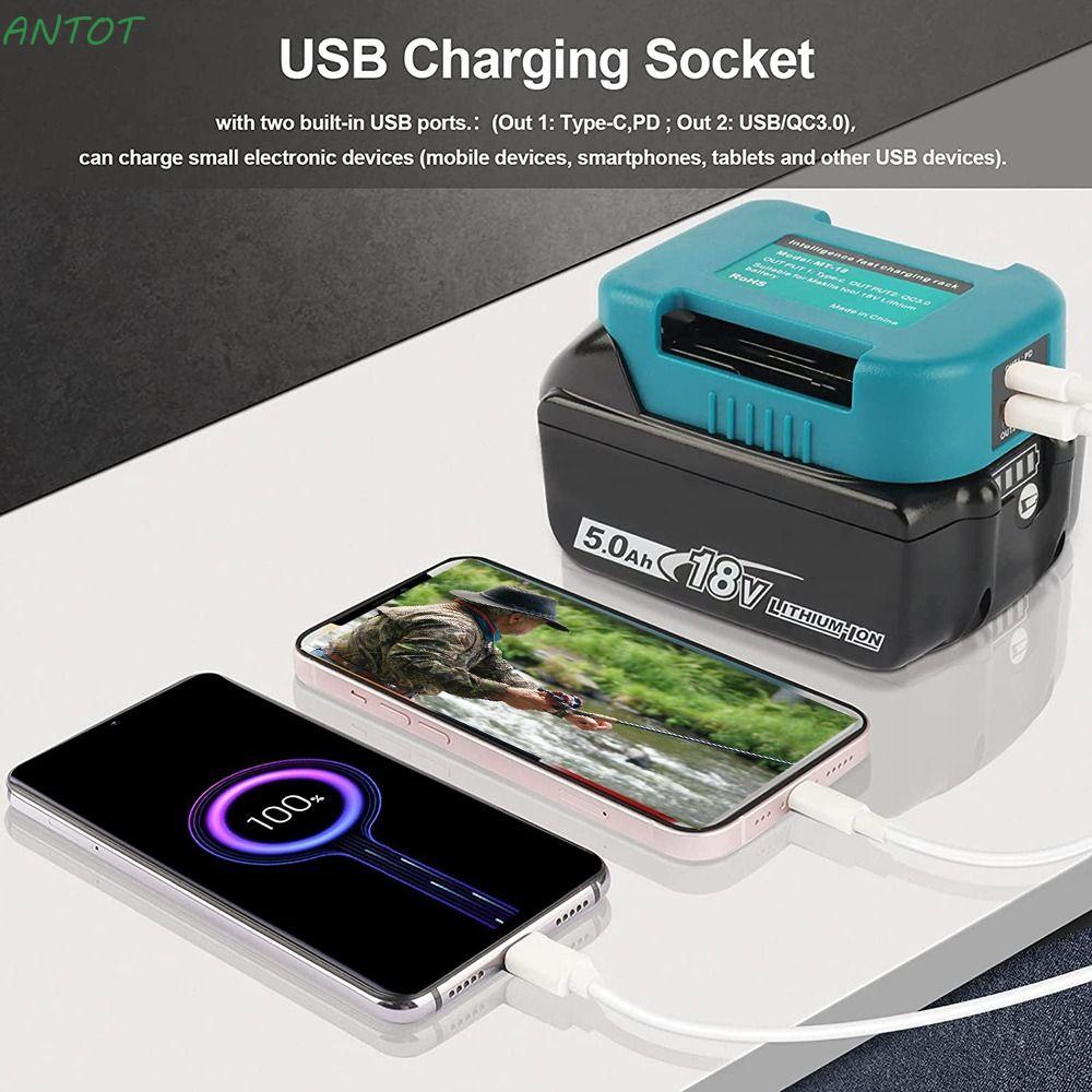 Antot อะแดปเตอร์ชาร์จ USB Type C อุปกรณ์เสริม สําหรับ Makita