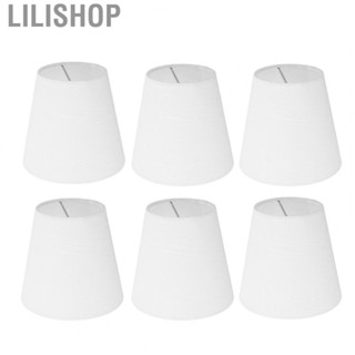 Lilishop 6Pcs Fabric Lampshade Kit For Candelabra Floor Table Chandelier Wall