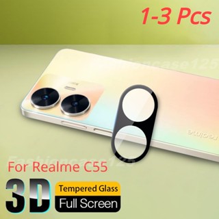 ฟิล์มติดเลนส์ Realme C55 ฟิล์มกระจกนิรภัยกันเลนส์กล้อง ขอบดำ