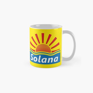 [พร้อมส่ง] แก้วมัก พิมพ์ลาย Benidorm Solana เรียบง่าย สําหรับใส่เครื่องดื่ม ชา กาแฟ ของขวัญ