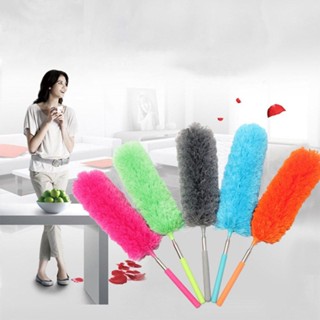 1 ชิ้น พับเก็บได้ Chenille ขนนก Duster ปรับได้ Chenille รถขนนก Dust Shan แปรงปัดฝุ่นในครัวเรือนจับมายากลปัดฝุ่น