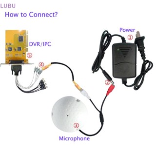 Lubu ใหม่ ไมโครโฟนหยิบเสียง สําหรับกล้องวงจรปิดรักษาความปลอดภัย กล้องวงจรปิด กล้องวงจรปิด IP
