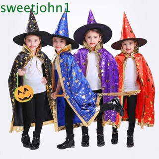 Sweetjohn เสื้อคลุมแม่มด สําหรับปาร์ตี้ฮาโลวีน