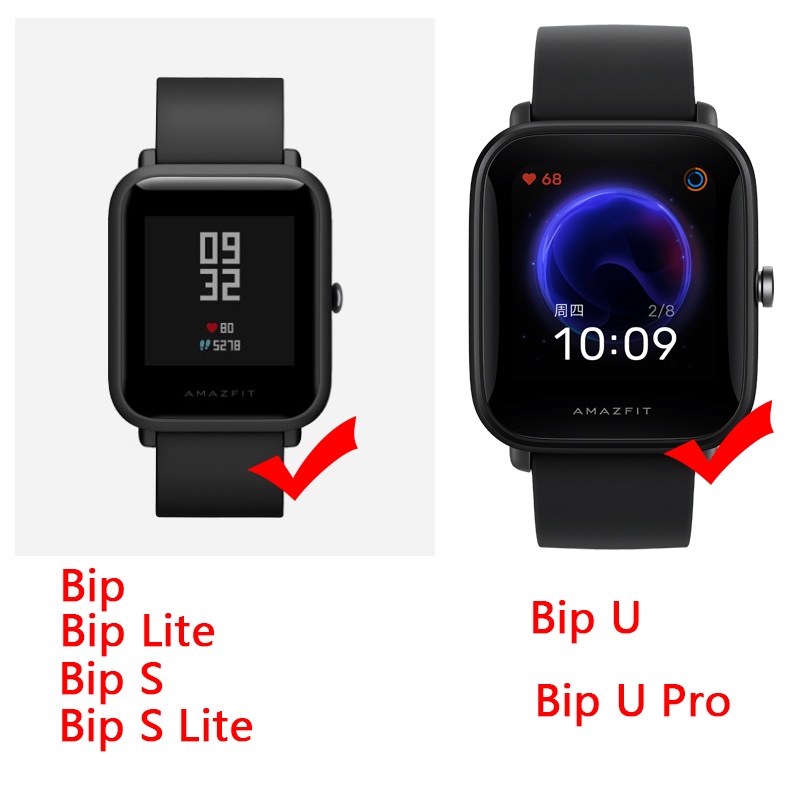 สายนาฬิกาข้อมือ ซิลิโคนนุ่ม แต่งหัวเข็มขัดแม่เหล็ก รูปตัว D สําหรับ Huami Amazfit Bip U Pro pop Bip Youth S Lite