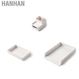 Hanhan Desk Shelf Organizer Large  A4 Size DIY Assembly Durable ABS Resin Desktop File Organizer