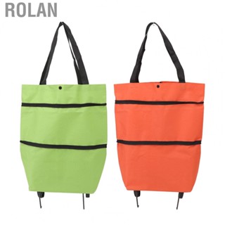 Rolan Foldable Cart  Portable Good Storage Space Saving Shopping Cart  for Travel