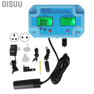 Disuu PH EC Temperature Meter DC6V HighAccuracy Portable LCD Hydroponic  Tester