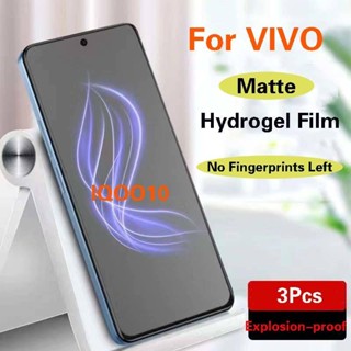 ฟิล์มไฮโดรเจลกันรอยหน้าจอ เนื้อแมตต์ สําหรับ Vivo iQOO 11 10 9 8 Pro 9SE 9T 7 5 3 iQOO Neo 7 855 Racing 7 6 5 SE 5S U1 U3 U3X U5 U5X U5e Z1 Z1X Z3 Z6 Z7i 3 ชิ้น ฟิล์ม