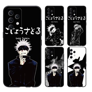 SAMSUNG A72 A71 A70 A54 A53 A52 A51 A50 A42 เคสโทรศัพท์มือถือแบบนิ่ม ลาย Jujutsu Kaisen Gojo Satoru สําหรับ