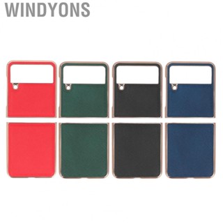 Windyons Flip Phone Case  Dustproof Leather Portable Folding Phone Case Perfect Fit Cross Pattern  for Folding Phone