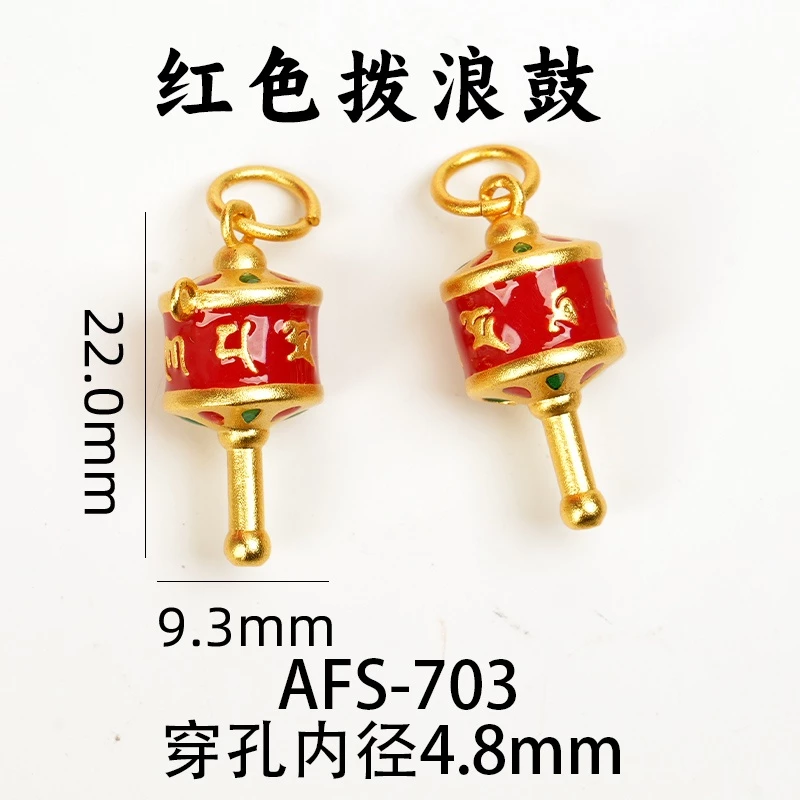 จี้ลูกปัดทราย สีทอง ทนทาน อุปกรณ์เสริม สําหรับทําสร้อยข้อมือ diy thumbnail 4