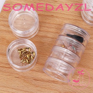 Somedayzl กล่องพลาสติก หลายชั้น สําหรับใส่เครื่องประดับ สร้อยคอ ตั้งโต๊ะ