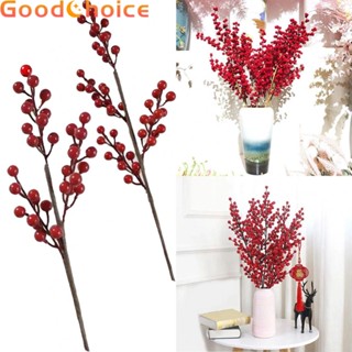 【Good】Artificial Berry 3/4branches Decorations Durable Festive Wedding For Christmas【Ready Stock】