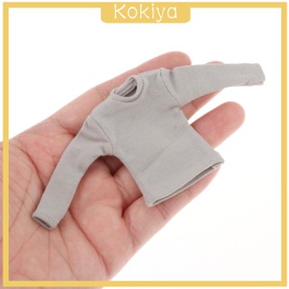 [Kokiya] เสื้อยืดแขนยาว 1/12 สําหรับตุ๊กตาฟิกเกอร์ 6 นิ้ว