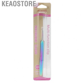 Keaostore Curved Eyelash Tweezers Stainless Steel Grafting  Makeup