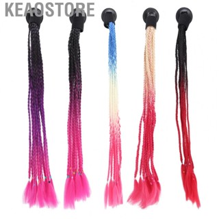 Keaostore Braids Ponytail  High Temperature Synthetic Hair Variety Colors Removable Motorcycle for