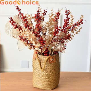 【Good】Gold Eucalyptus Plastic 45cm Decoration Eucalyptus Flower Gold High Quality Home【Ready Stock】