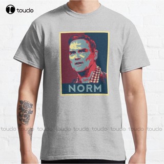 เสื้อยืด พิมพ์ลาย Norm Macdonald - Norm (Patriot) สไตล์คลาสสิก ขนาดใหญ่ สําหรับผู้ชาย และผู้ใหญ่