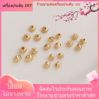 💖เครื่องประดับ DIY ขายส่ง💖ลูกปัดทองคํา 14k รูปฟักทอง ประดับเพชร DIY[ลูกปัด/จี้/สร้อยคอ/สร้อยข้อมือ/กําไลข้อมือ/ต่างหู]