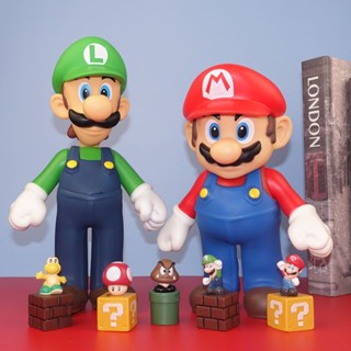 Deepsea studio [Quick delivery in stock]Super Mario Luigi Brothers Action Figure - Perfect Model Ornament and Toy for Fans, Collectors, and Kids of All Ages