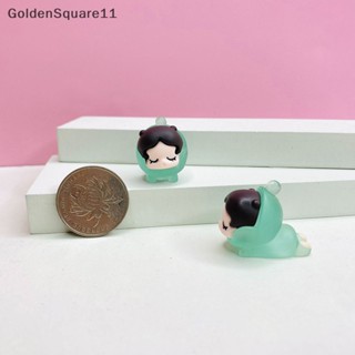 Goldensquare ฟิกเกอร์เรซิ่นเรืองแสงในที่มืด ขนาดเล็ก สําหรับตกแต่งบ้านตุ๊กตา 5 ชิ้น