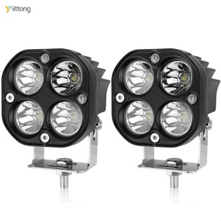 Yt- ไฟตัดหมอก Led 40w 6000k Ip67 3 นิ้ว กันน้ํา สําหรับรถบรรทุก Suv Atv 2 ชิ้น