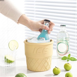 Ready Ice Cream Silicone Ice Bucket Drink Champagne Red Wine Beer Special Bucket Outdoor Creative Ice Maker Wine Bucket Ice Bucket Serein