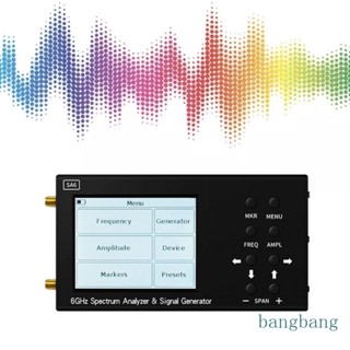 Bang เครื่องวิเคราะห์สเปกตรัม SA66G 2500MA Wifi CDMA 35-6200Mhz เครื่องกําเนิดสัญญาณไร้สาย สําหรับเสาอากาศต่างๆ