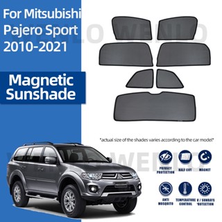 ม่านบังแดดแม่เหล็ก พร้อมคลิปตาข่ายกันแดด สําหรับ Mitsubishi Pajero Sport 2010-2015