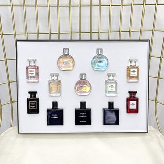 (7.5ml * 12) Chanel Q perfume 12 piece set Chanel น้ําหอม ผงโกโก้ ตัวอย่าง พบกับผู้หญิง กล่องของขวัญ ทนทาน 12 ชิ้น