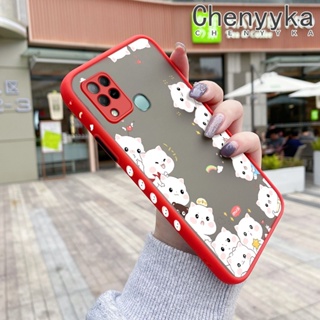 สําหรับ Infinix Note 8 X692 เคสการ์ตูนแมวน่ารัก บาง ฝ้า ดีไซน์ใหม่ กันกระแทก เคสโทรศัพท์แข็ง แฟชั่น ขอบซิลิโคน เคสป้องกัน