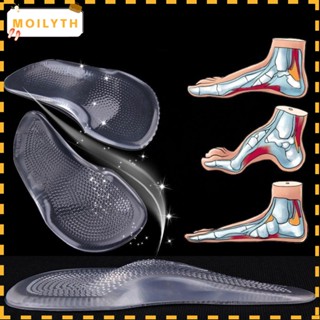 MOILY 3/4 Half Unisex ซิลิโคนเจลเบาะรองรองเท้า Insoles สำหรับรองเท้าส้นสูง Pad Orthopedic