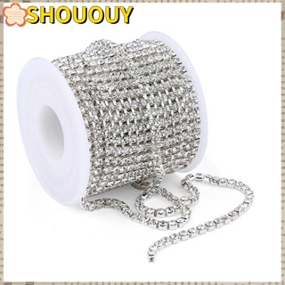 SHOUOUY เครื่องประดับคริสตัล พลอยเทียม รูปกรงเล็บ Ss12 สําหรับตกแต่งงานฝีมือ Diy