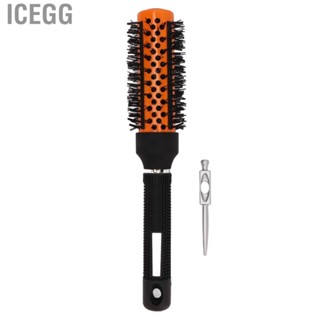 Icegg Barrel Brush Styling Tool Nylon  Professional Round For Beard