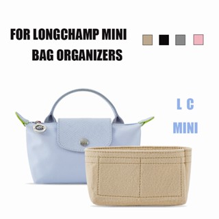 LONGCHAMP กระเป๋าผ้าสักหลาด ขนาดเล็ก สําหรับจัดเก็บเครื่องสําอาง