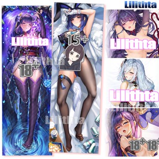 ปลอกหมอน พิมพ์ลายการ์ตูนอนิเมะ Dakimakura Genshin Impact Raiden Shogun Yelan Shenhe Mona Game แฮนด์เมด