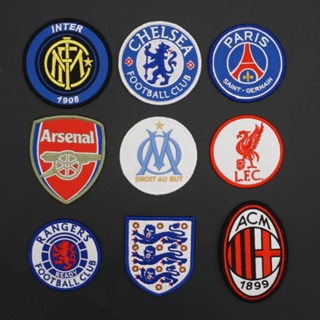 สติกเกอร์ผ้า ปักลายทีมชาติฟุตบอล Milan Chelsea Football Club สําหรับตกแต่งบ้าน