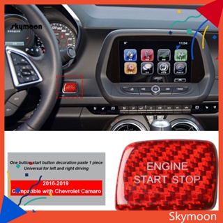 Skym* สติกเกอร์คาร์บอนไฟเบอร์ ทนความร้อน ติดตั้งง่าย สีแดง สําหรับ Chevrolet Camaro 2016-2019