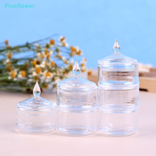 &lt;Plusflower&gt; กระปุกใส่ขนมหวาน อาหาร หลายชั้น ขนาดเล็ก 1:12 สําหรับตกแต่งบ้านตุ๊กตา ลดราคา