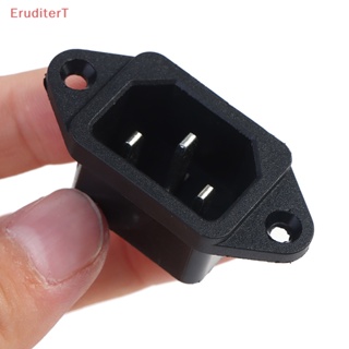 [EruditerT] ซ็อกเก็ต AC-04 250V 10A 3-pin พร้อมหู สําหรับปลั๊กไฟคอมพิวเตอร์รถยนต์ไฟฟ้า [ใหม่]