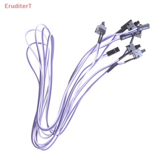 [EruditerT] สายเคเบิลเชื่อมต่อสวิตช์ปุ่มกดชั่วขณะ สําหรับซ่อมแซม PC 5 ชิ้น