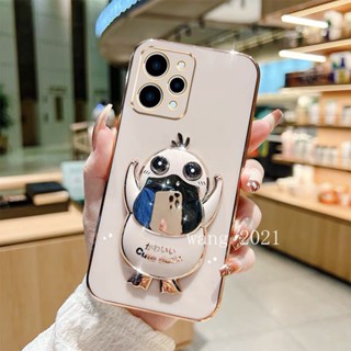 พร้อมส่ง เคสโทรศัพท์มือถือนิ่ม ปิดด้านหลัง ลายการ์ตูนเป็ดน่ารัก พร้อมขาตั้ง สีแคนดี้ สําหรับ Redmi 12 4G 13 Ultra 2023 Redmi12 4G