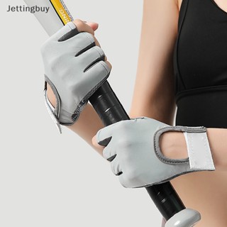 [Jettingbuy] ถุงมือครึ่งนิ้ว ระบายอากาศ กันลื่น สําหรับออกกําลังกาย เข้ายิม ฟิตเนส 1 คู่