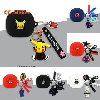 Anker Soundcore R50i / Anker Soundcore Life P3 Case Cartoon Block Keychain Pendant Pokemon Pikachu Soundcore Life P3 Shockproof Case Protective Cover Anker Soundcore R50i Cover Soft Case