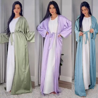 เสื้อคาร์ดิแกน ABAYA สีพื้น สไตล์มุสลิม สําหรับผู้หญิงชาวมุสลิม 2023