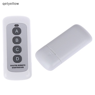 Qetyellow สวิตช์ส่งสัญญาณ ไร้สาย 433MHz 4 ปุ่ม EV1527 1 ชิ้น